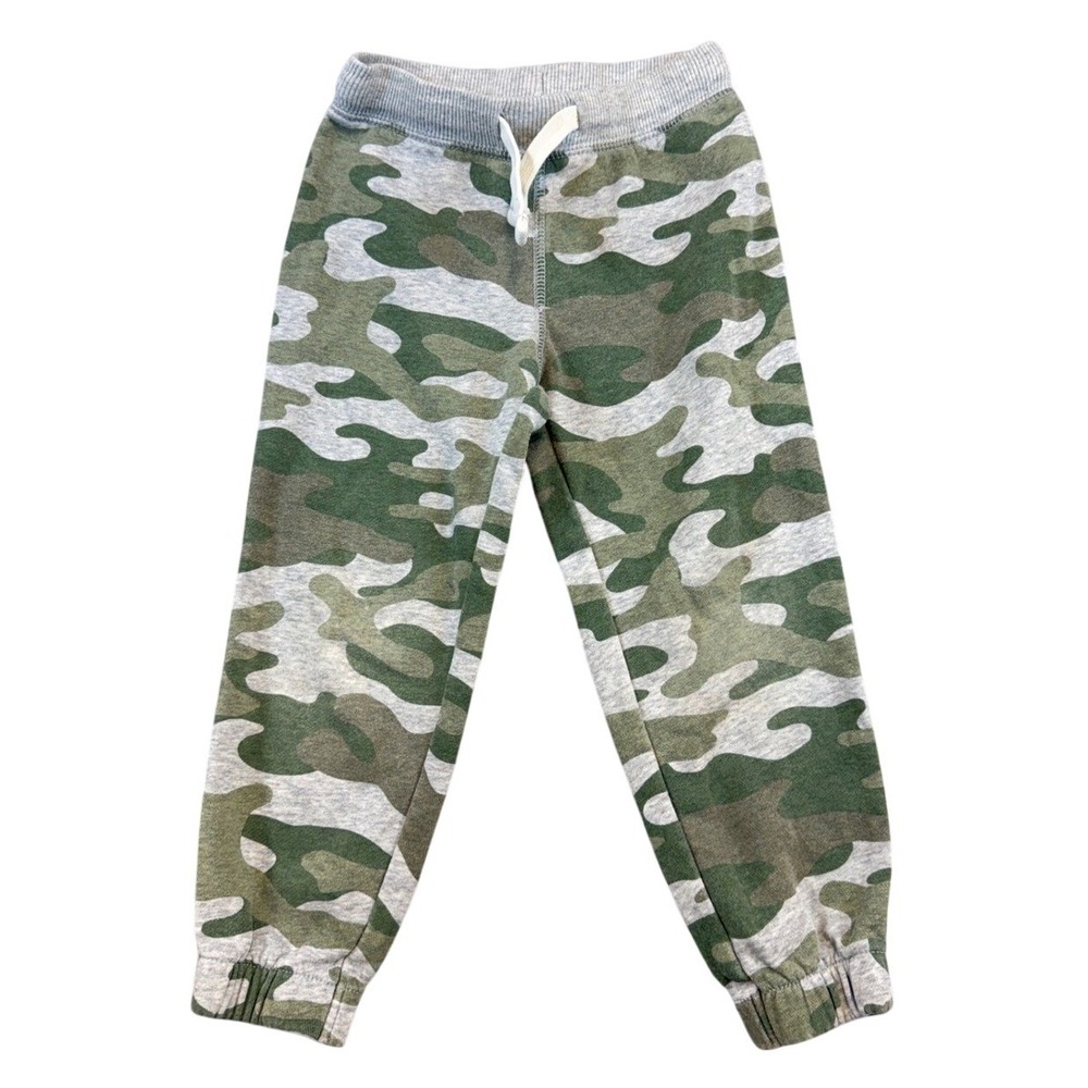 Carter's Toddler Boys 3T Camo Fleece Joggers Green Camouflage Sweatpants 248G854